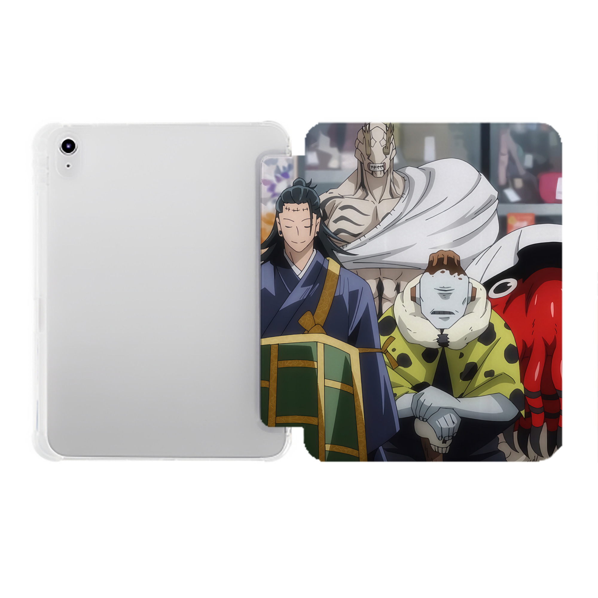 （画像用） SPY×FAMILY间谍家家酒 IPad ケース ペン収納付き 三つ折りスタンド PUレザー×シリコン 対応機種9.5/10.5/10.9インチ
